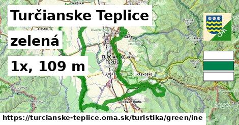 Turčianske Teplice Turistické trasy zelená iná