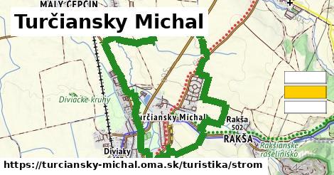 Turčiansky Michal Turistické trasy strom 