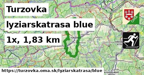 Turzovka Lyžiarske trasy modrá 