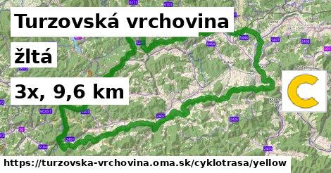 Turzovská vrchovina Cyklotrasy žltá 