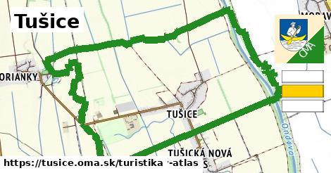 Tušice Turistické trasy  
