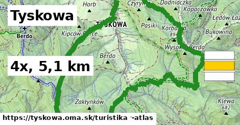 Tyskowa Turistické trasy  