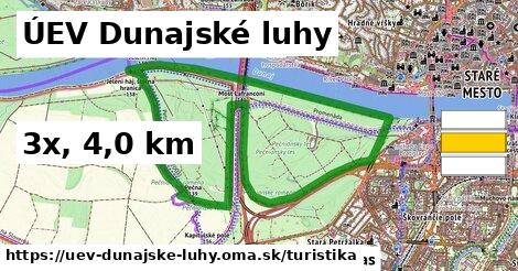 ÚEV Dunajské luhy Turistické trasy  