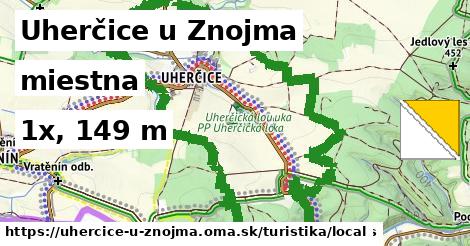 Uherčice u Znojma Turistické trasy miestna 
