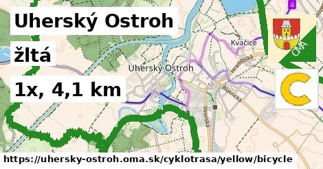 Uherský Ostroh Cyklotrasy žltá bicycle