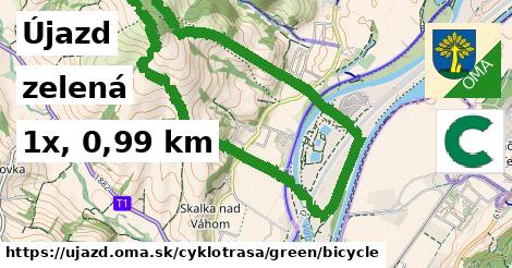 Újazd Cyklotrasy zelená bicycle