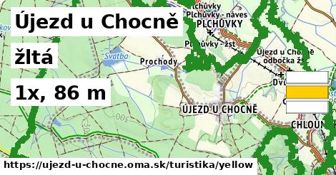 Újezd u Chocně Turistické trasy žltá 
