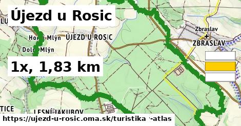Újezd u Rosic Turistické trasy  