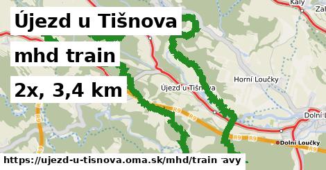 Újezd u Tišnova Doprava train 