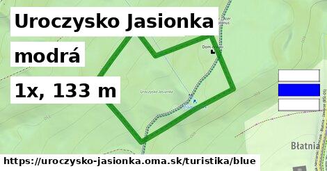Uroczysko Jasionka Turistické trasy modrá 