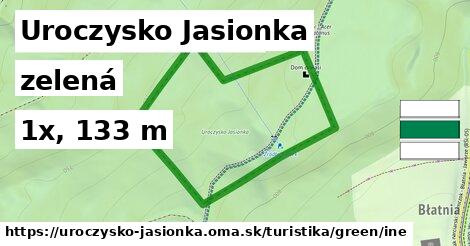 Uroczysko Jasionka Turistické trasy zelená iná