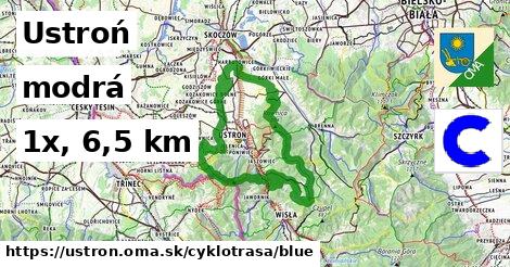 Ustroń Cyklotrasy modrá 