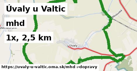 Úvaly u Valtic Doprava  