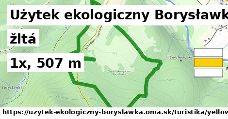 Użytek ekologiczny Borysławka Turistické trasy žltá iná