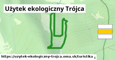 Użytek ekologiczny Trójca Turistické trasy  