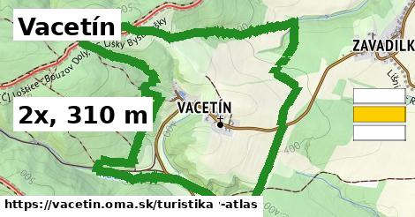 Vacetín Turistické trasy  