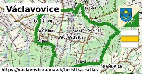 Václavovice Turistické trasy  