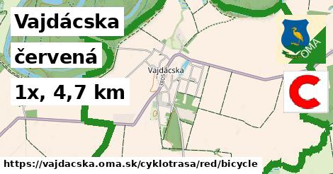 Vajdácska Cyklotrasy červená bicycle