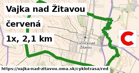 Vajka nad Žitavou Cyklotrasy červená 