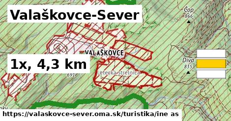 Valaškovce-Sever Turistické trasy iná 