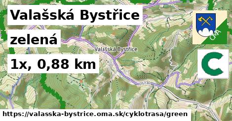 Valašská Bystřice Cyklotrasy zelená 