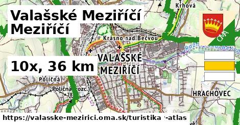 Valašské Meziříčí Turistické trasy  