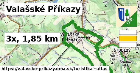 Valašské Příkazy Turistické trasy  