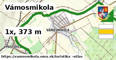Vámosmikola Turistické trasy  
