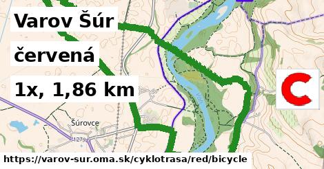 Varov Šúr Cyklotrasy červená bicycle