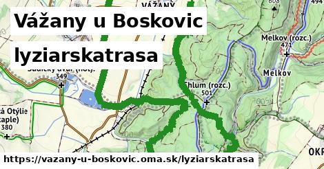 Vážany u Boskovic Lyžiarske trasy  