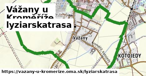 Vážany u Kroměříže Lyžiarske trasy  