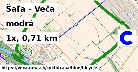 Šaľa - Veča Cyklotrasy modrá bicycle