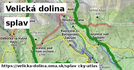 Velická dolina Splav  