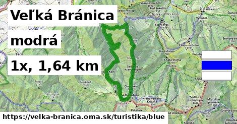 Veľká Bránica Turistické trasy modrá 