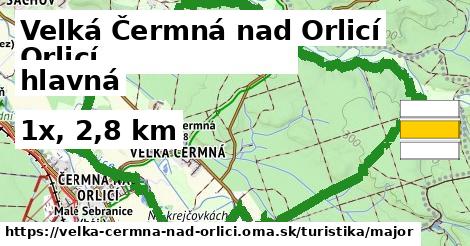 Velká Čermná nad Orlicí Turistické trasy hlavná 