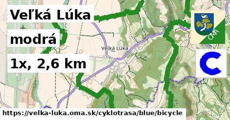 Veľká Lúka Cyklotrasy modrá bicycle