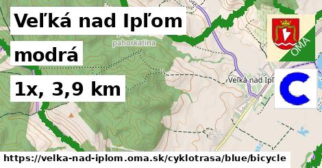 Veľká nad Ipľom Cyklotrasy modrá bicycle