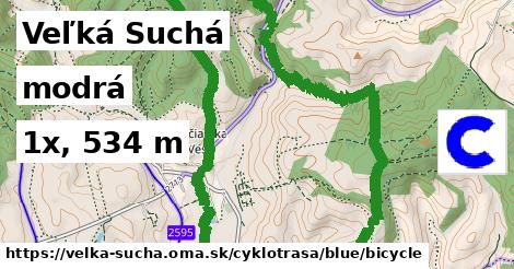 Veľká Suchá Cyklotrasy modrá bicycle
