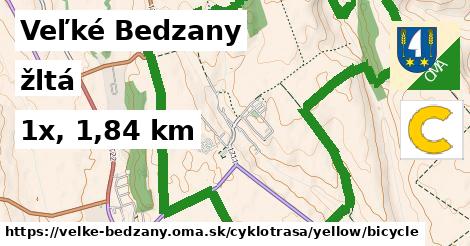 Veľké Bedzany Cyklotrasy žltá bicycle