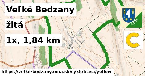 Veľké Bedzany Cyklotrasy žltá 