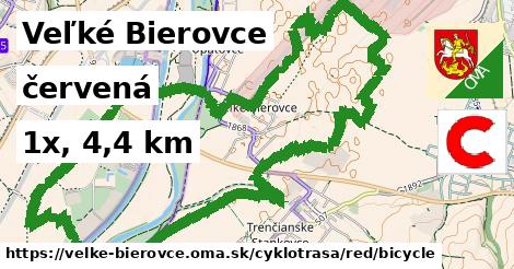 Veľké Bierovce Cyklotrasy červená bicycle