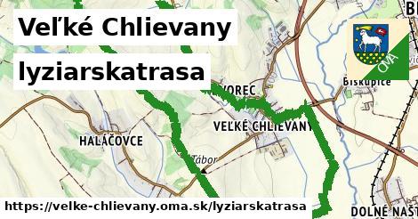 Veľké Chlievany Lyžiarske trasy  