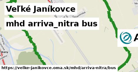 Veľké Janíkovce Doprava arriva-nitra bus