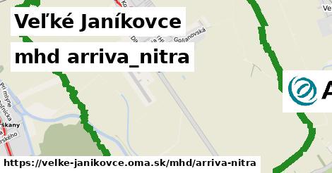 Veľké Janíkovce Doprava arriva-nitra 