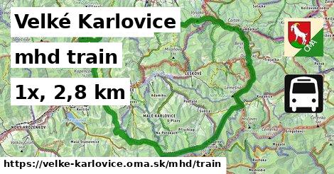 Velké Karlovice Doprava train 