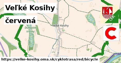 Veľké Kosihy Cyklotrasy červená bicycle