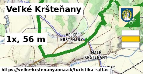 Veľké Kršteňany Turistické trasy  