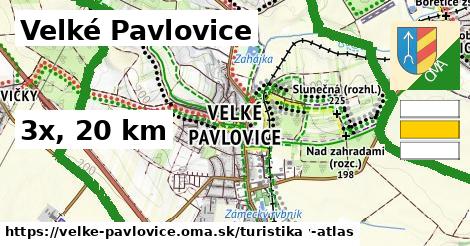 Velké Pavlovice Turistické trasy  