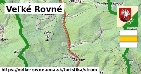 Veľké Rovné Turistické trasy strom 