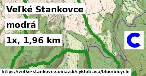 Veľké Stankovce Cyklotrasy modrá bicycle